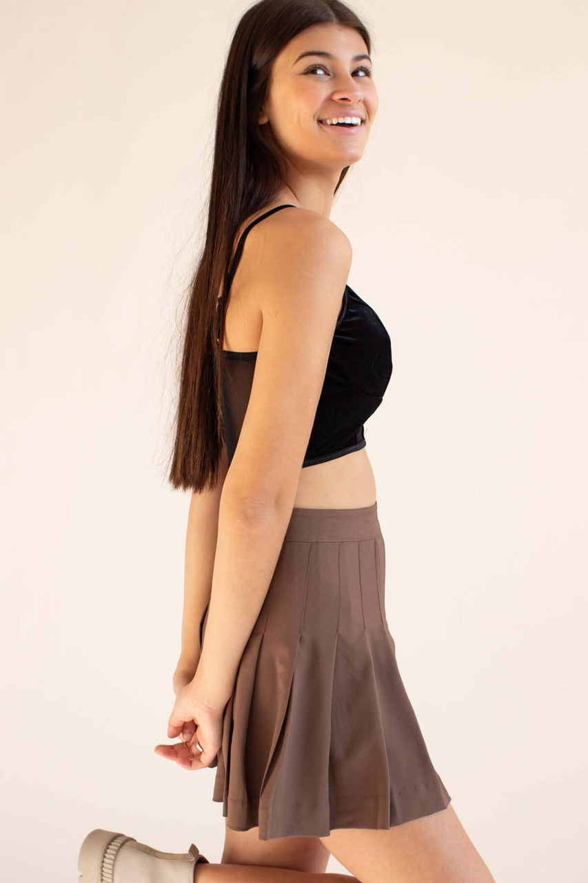 Black Velvet & Mesh Bustier