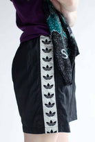 Black Vintage Adidas Athletic Shorts (sz. Medium)