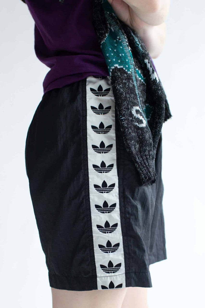Black Vintage Adidas Athletic Shorts (sz. Medium)