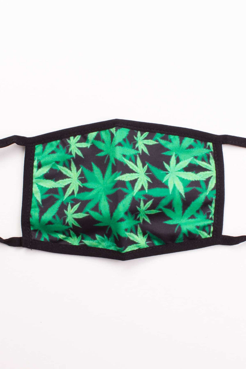 Black Weed Face Mask