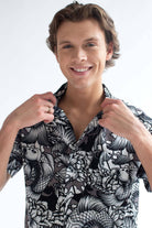 Black & White Koi Hawaiian Shirt
