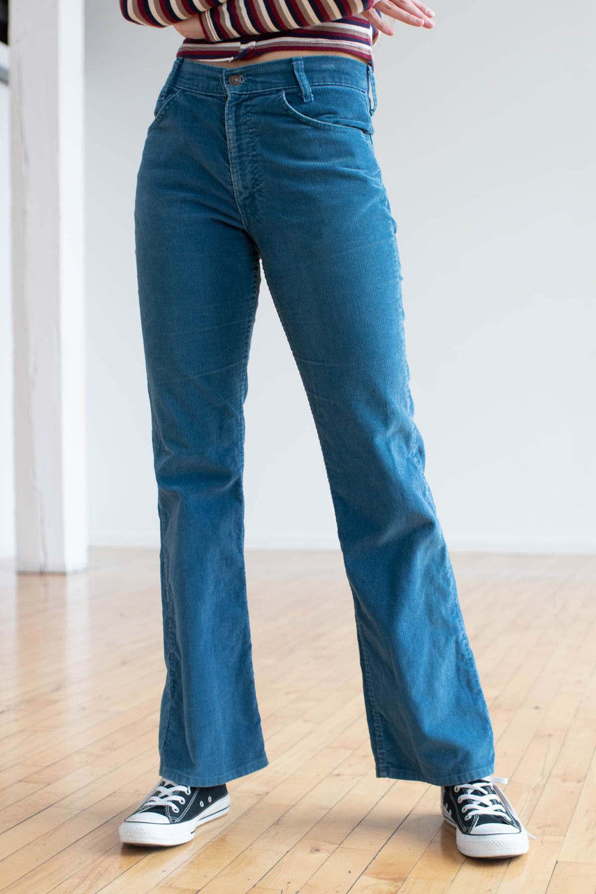 Blue Levi's Corduroy Boot Cut Pants