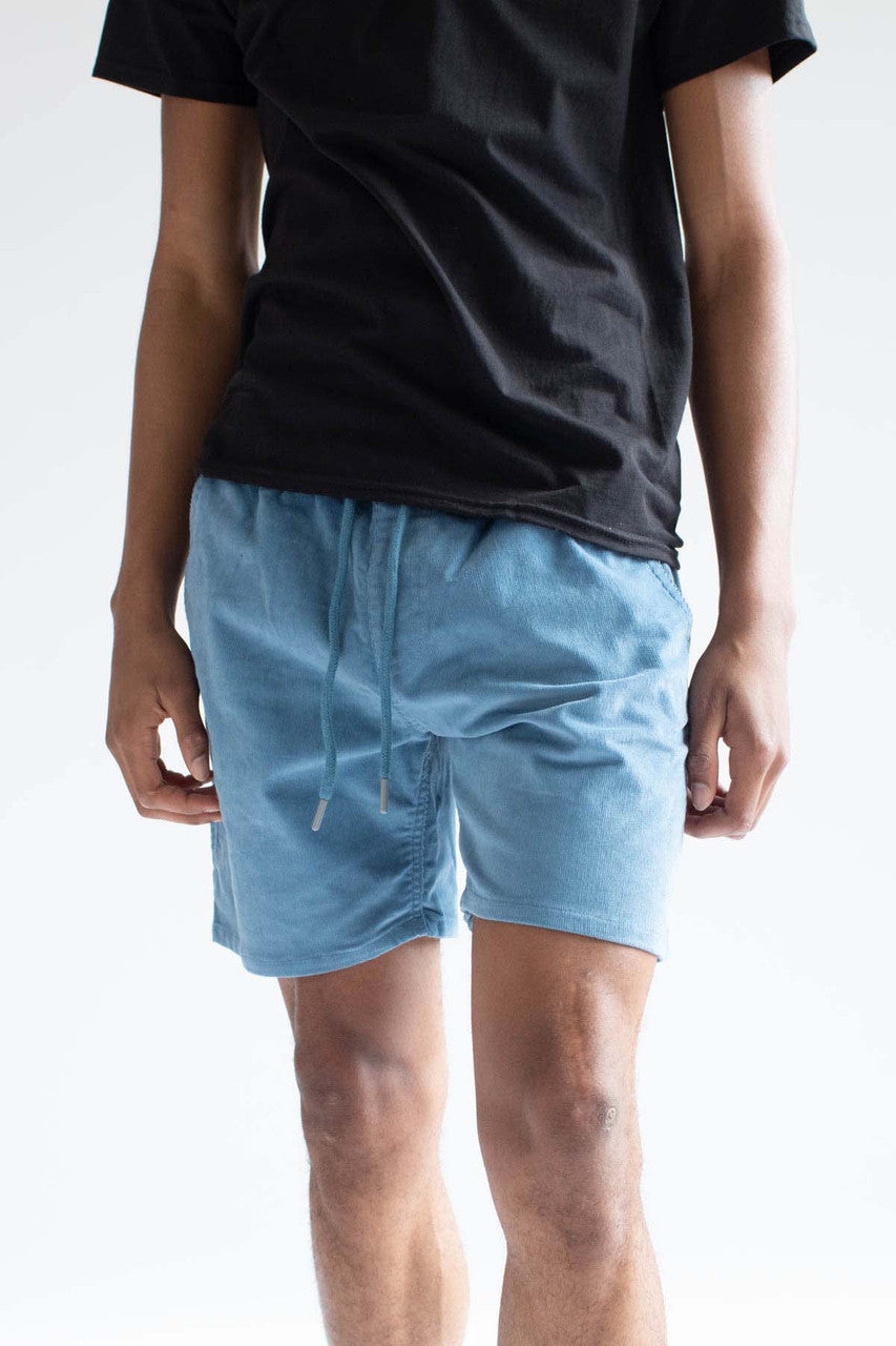 Lake Blue Corduroy Shorts