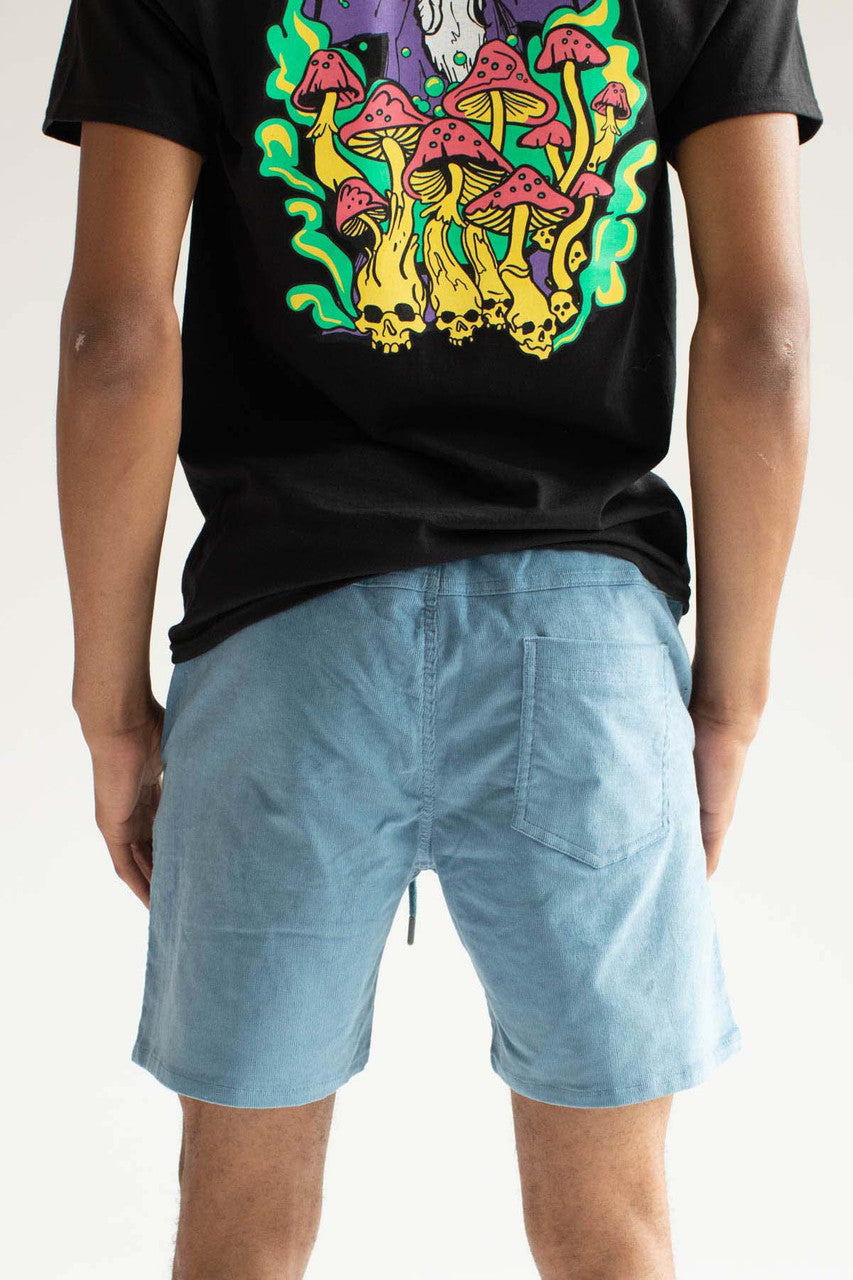 Lake Blue Corduroy Shorts