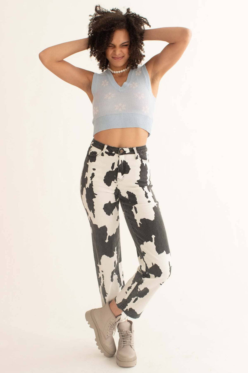Blue Daisy Sweater Vest