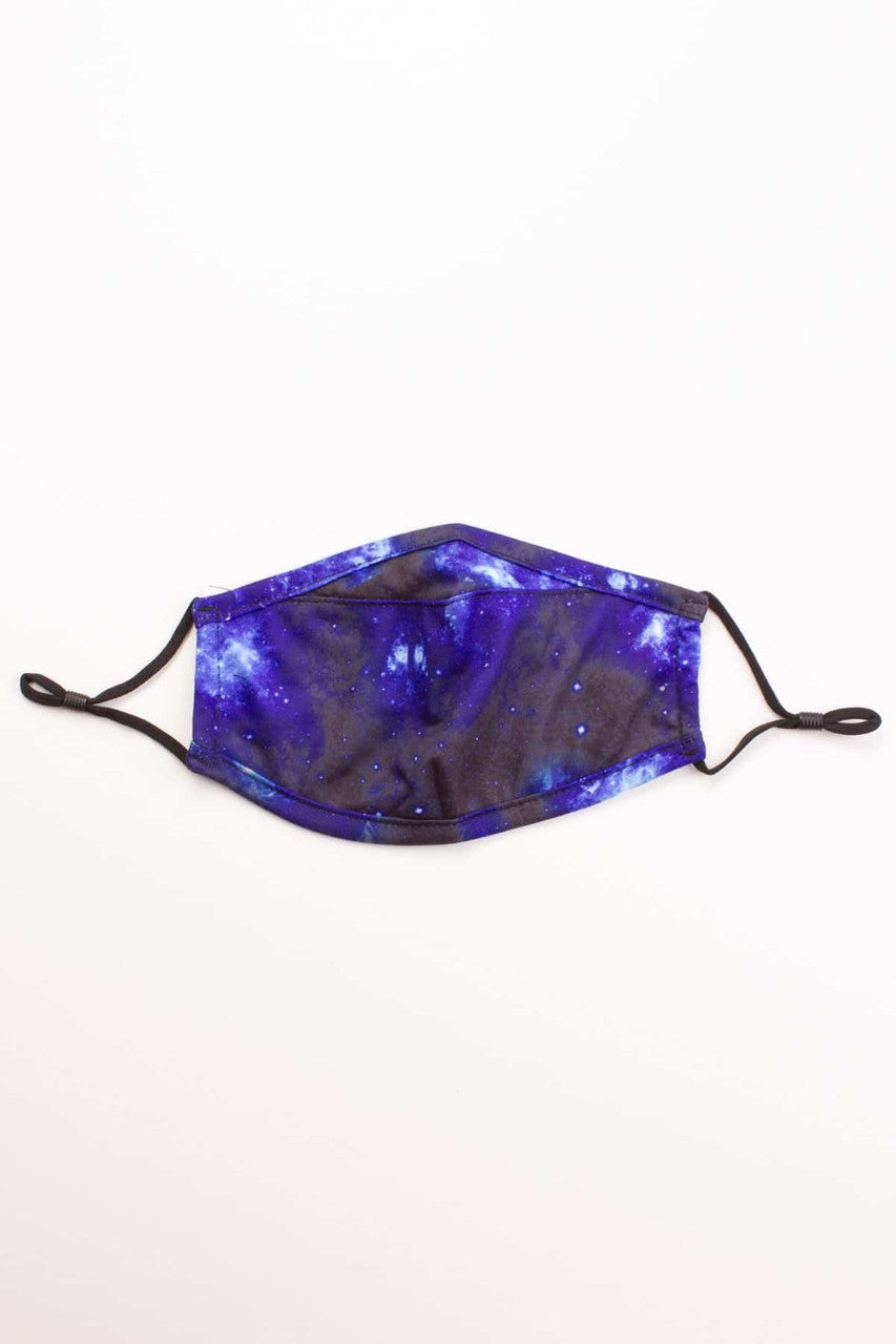 Blue Galaxy Face Mask