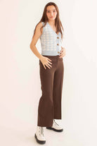 Blue Houndstooth Sweater Vest