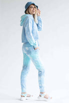 Blue Rainbow Tie Dye Joggers