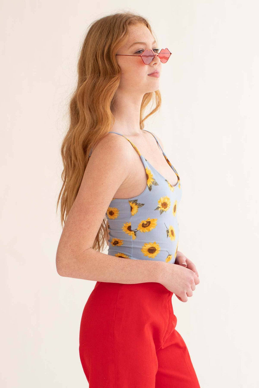 Blue Sunflower Bodysuit