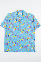 Blue Tropical Macaw Hawaiian Shirt