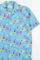 Blue Tropical Macaw Hawaiian Shirt
