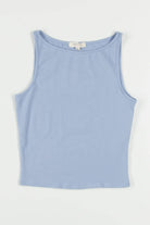 Blue Boat Neck Tank
