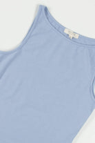 Blue Boat Neck Tank