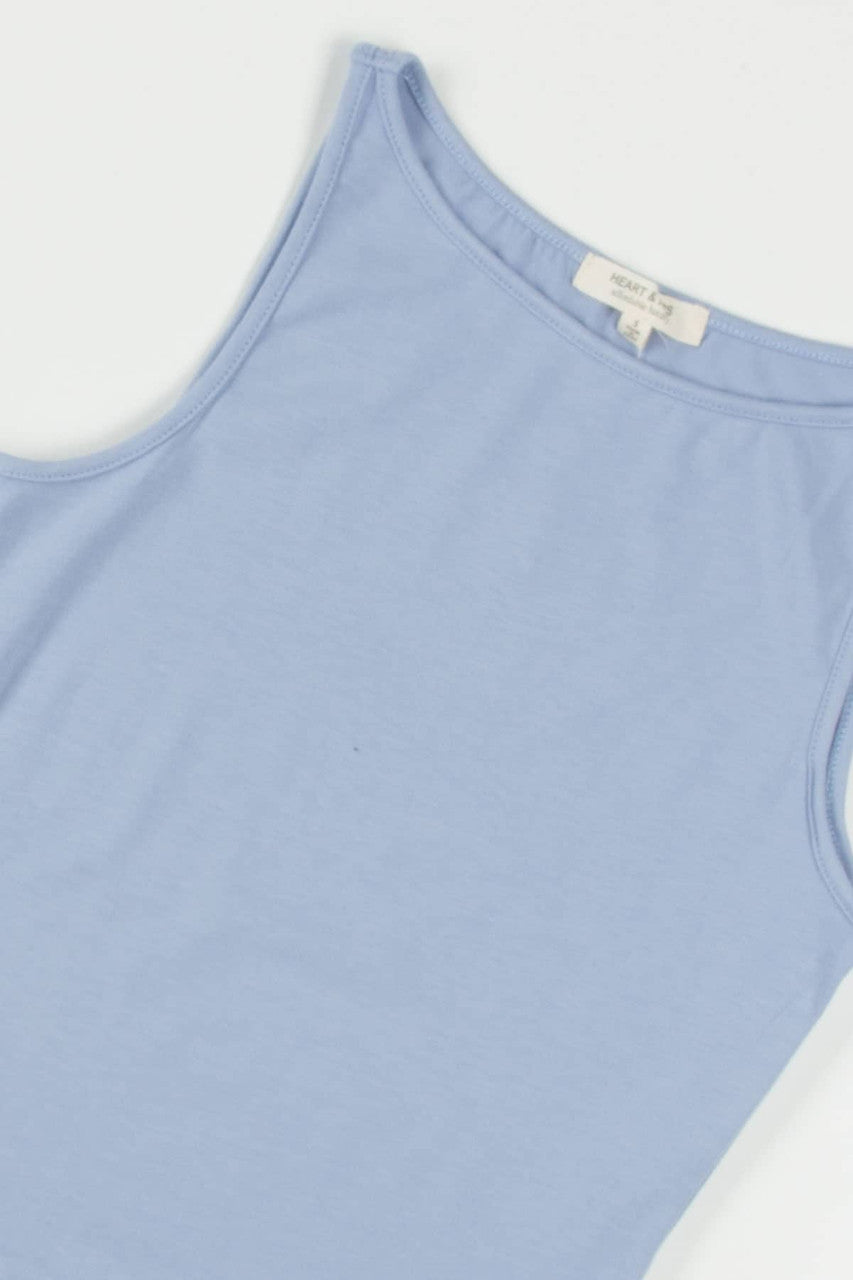 Blue Boat Neck Tank