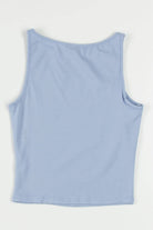 Blue Boat Neck Tank