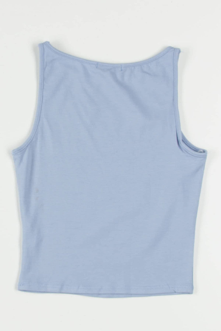 Blue Boat Neck Tank