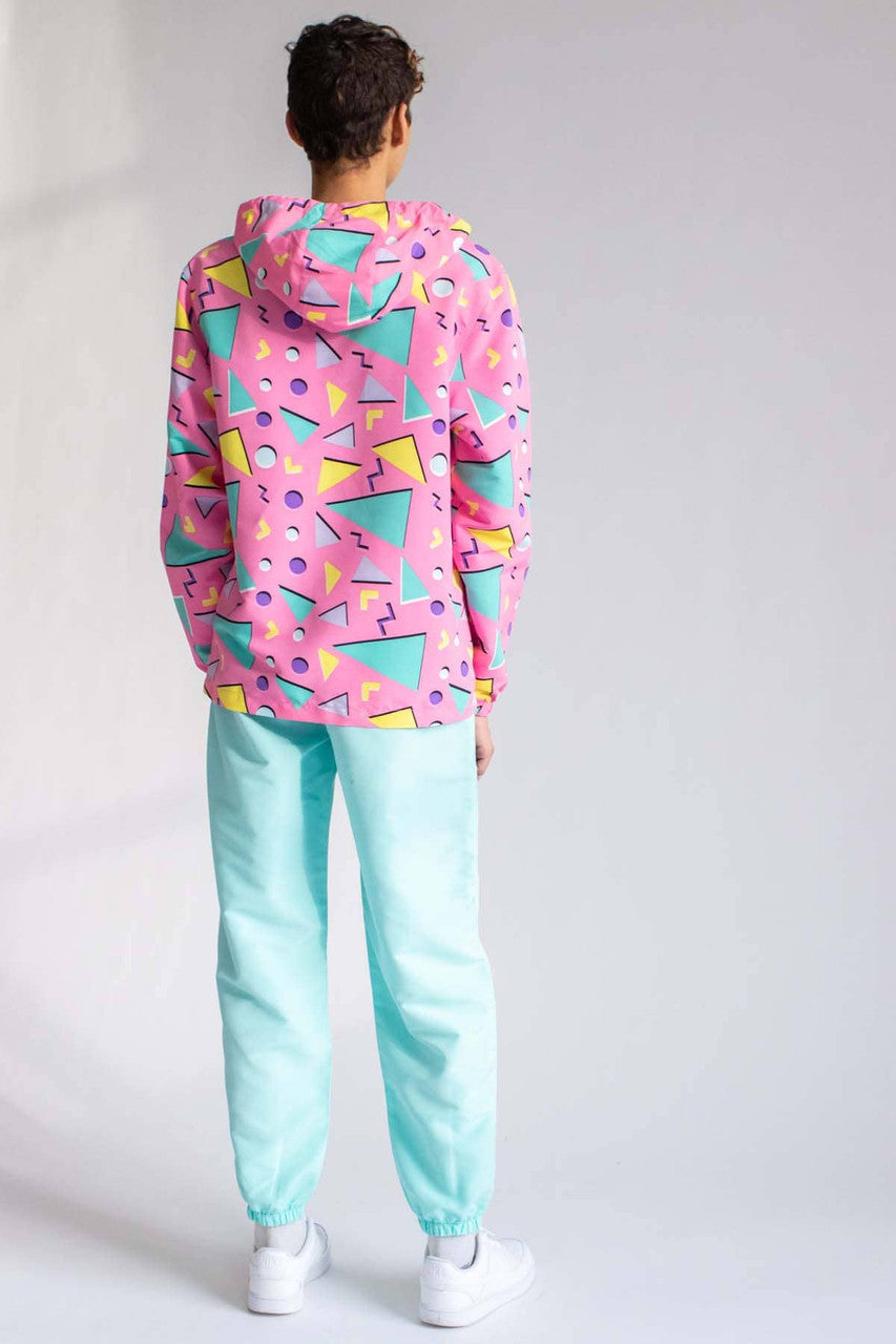 Turquoise Nylon Joggers