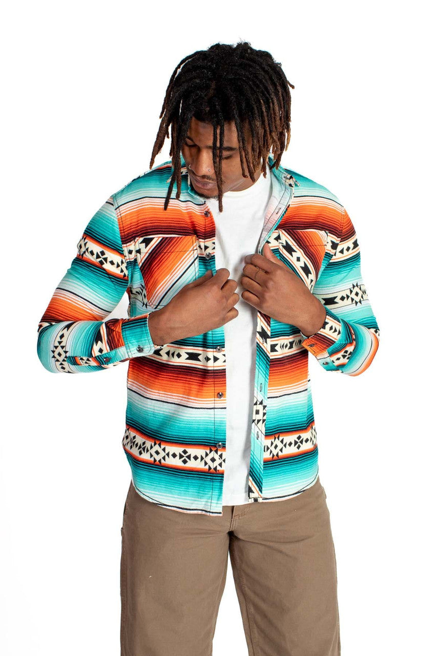 Bright Southwest Flannel Shirt