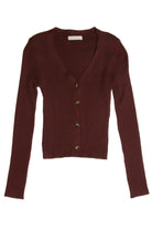 Basic Brown Knit Cardigan