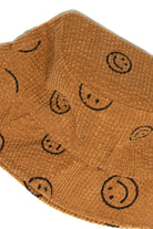 Brown Corduroy Smiley Bucket Hat