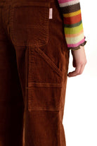 Brown Stretch Corduroy Carpenter Jeans