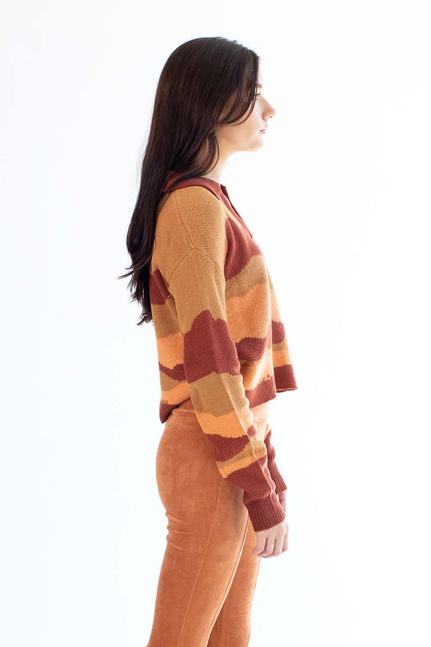 Brown Sugar Landscape Sweater
