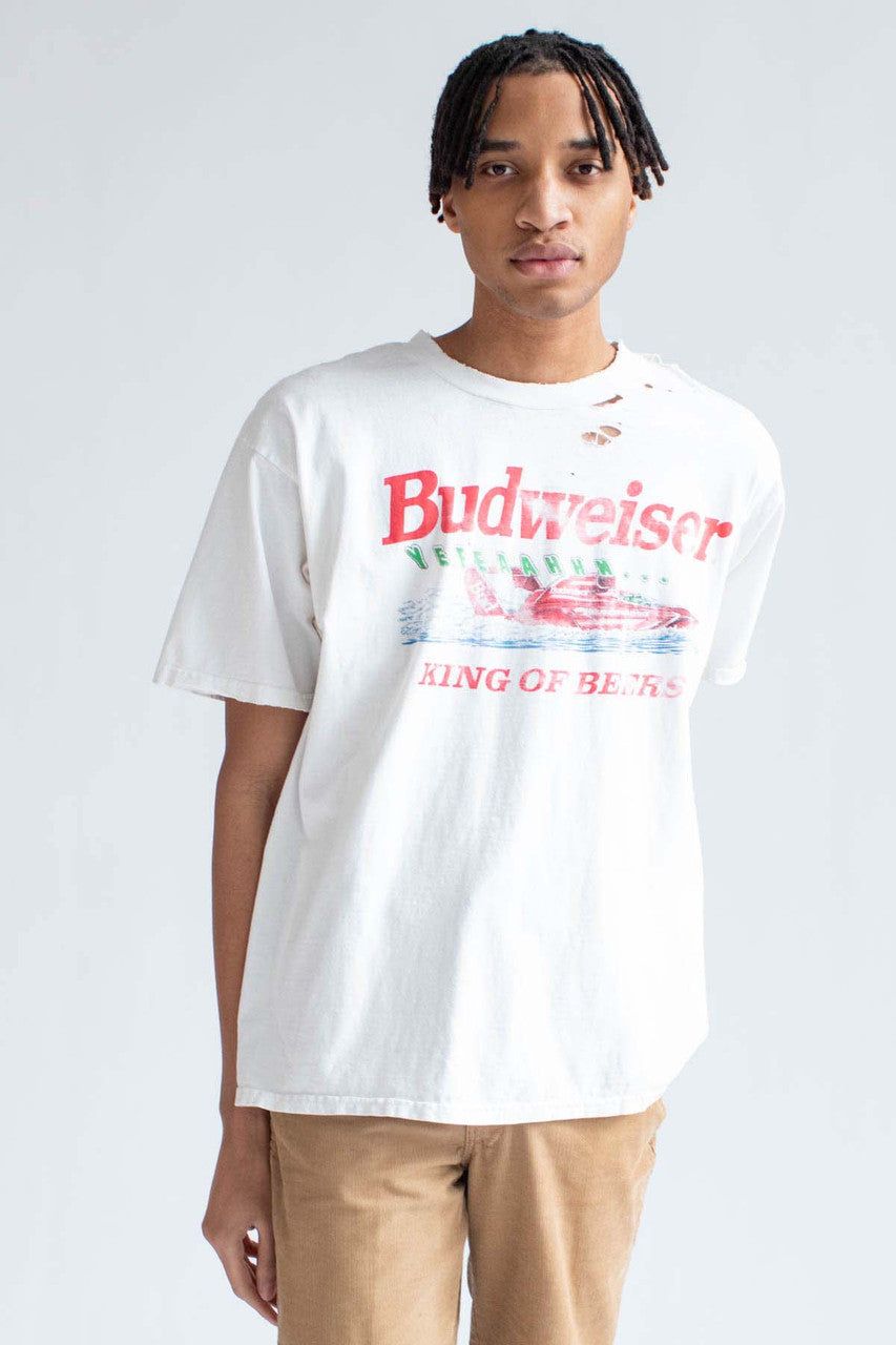Thrashed Budweiser Racing Boat T-Shirt (1996)
