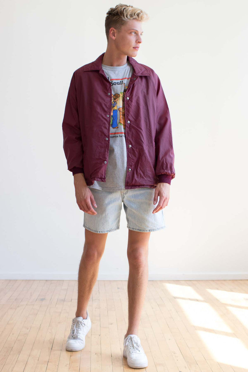 Burgundy Coach Jacket 1