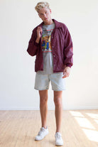 Burgundy Coach Jacket 1