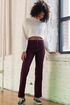 Burgundy Wrangler Pants