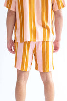 Pink Cabana Striped Shorts