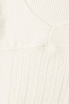 Ivory Cable Sweetheart Sweater