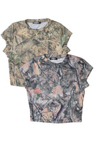 Printed Woodland Camo Baby Tee