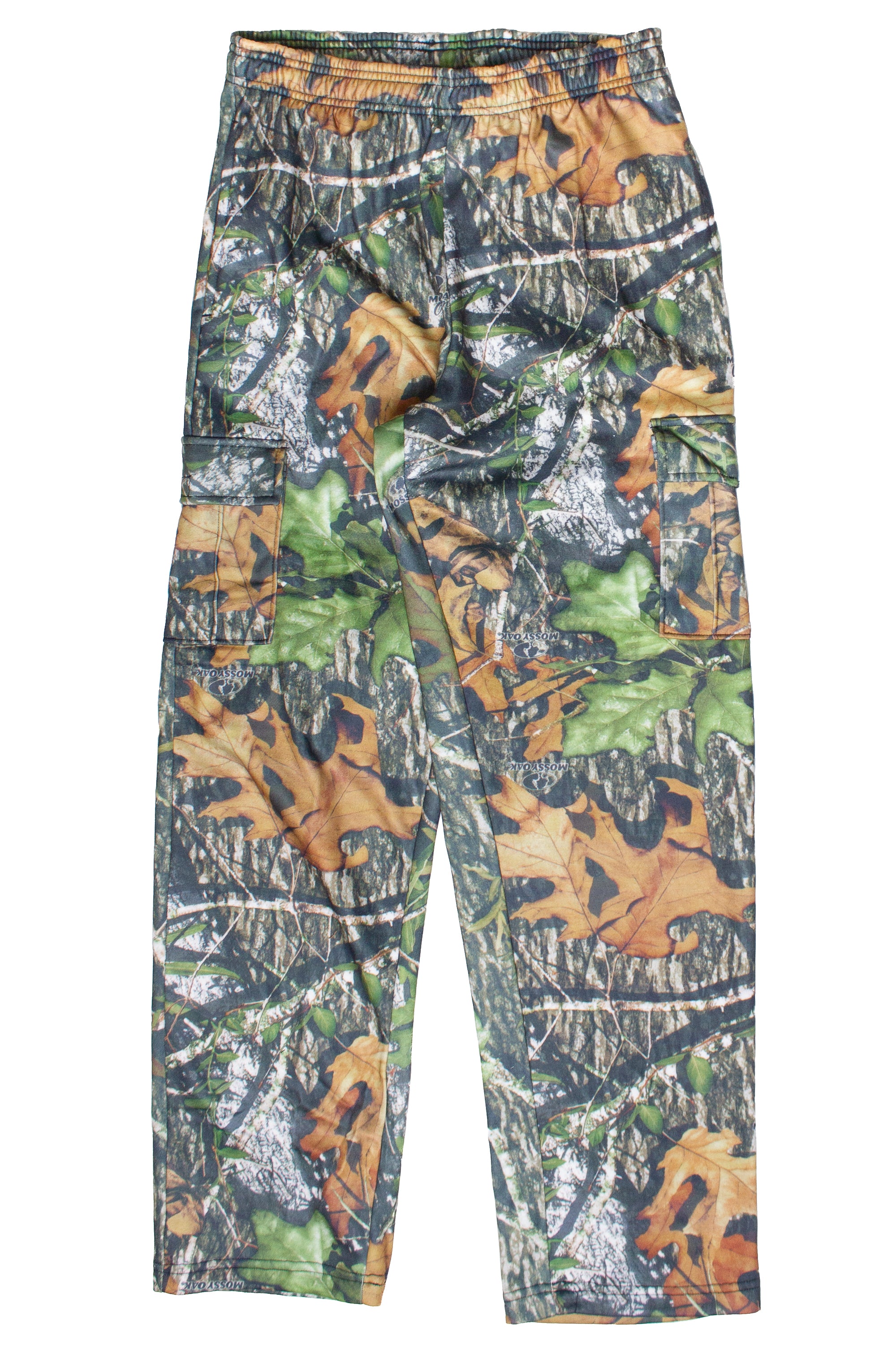 Woodland Camo Cargo Sweatpants - Green