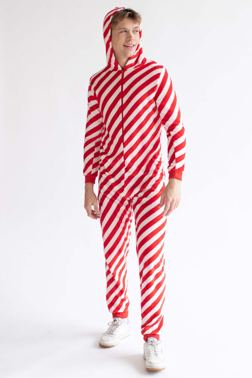 Candy Cane Christmas Onesie Pajamas