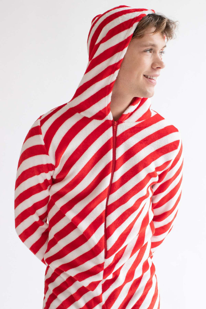 Candy Cane Christmas Onesie Pajamas