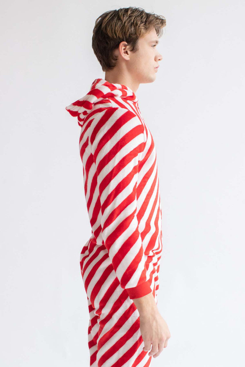Candy Cane Christmas Onesie Pajamas