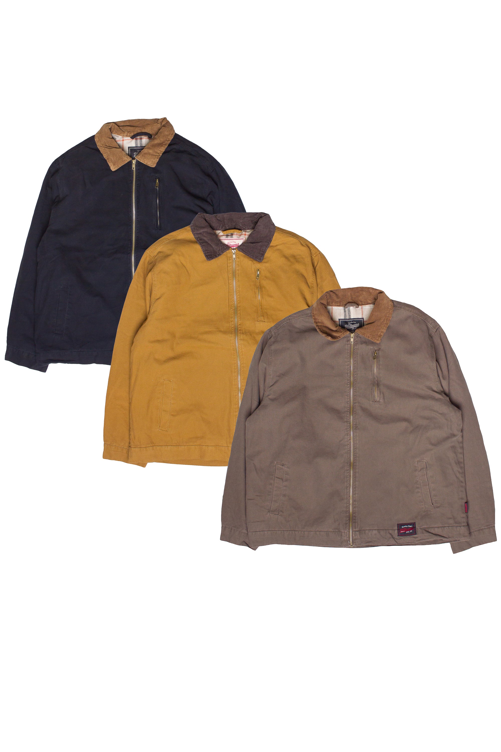 Corduroy Collar Canvas Jackets