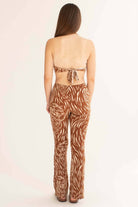 Caramel Tiger Print Bell Bottoms