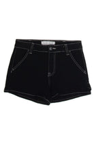 Black Denim Carpenter Shorts