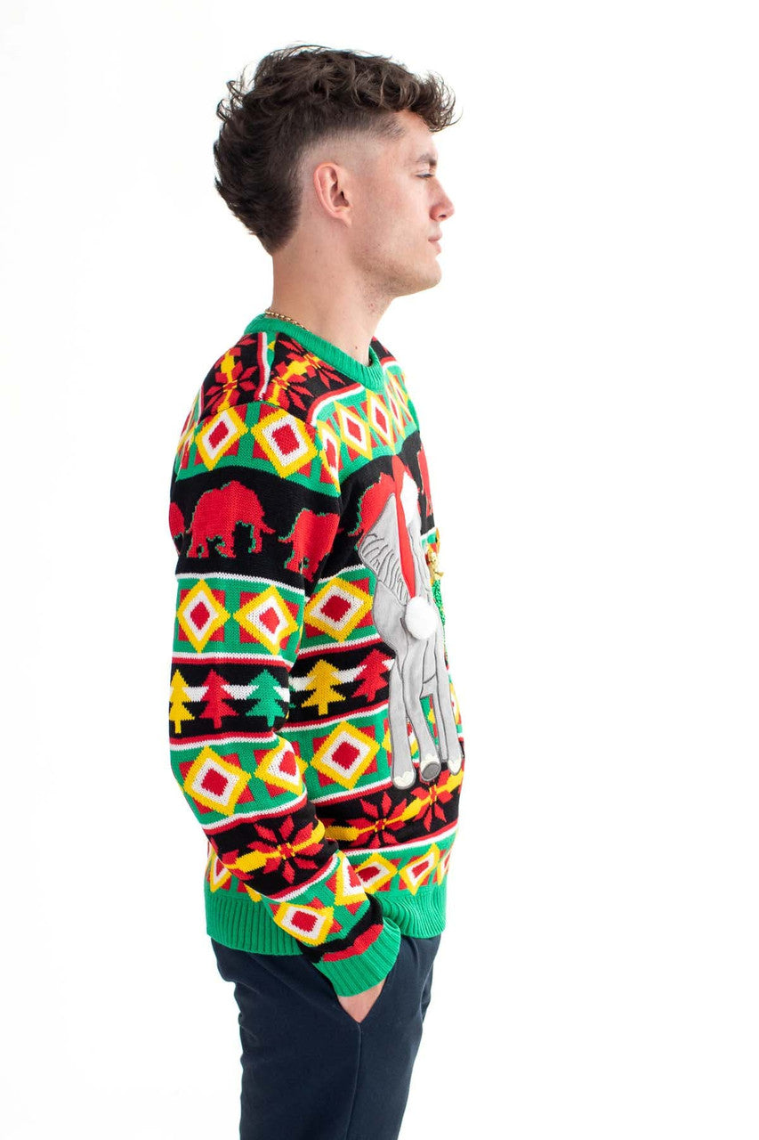 Celebration Elephant Pullover Sweater