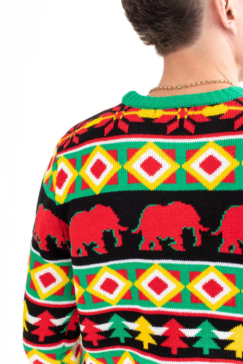 Celebration Elephant Pullover Sweater
