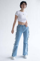 Celestial Embroidered Hanky Hem Tee