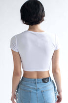 Celestial Embroidered Hanky Hem Tee