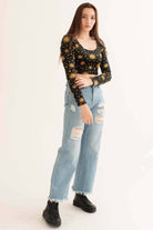 Celestial Lattice Back Fleece Crop Sweatshirt