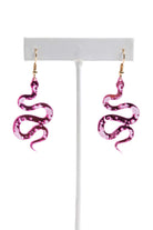 Pink Celestial Snake Earrings