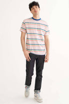 Chalk Pink Striped T-Shirt