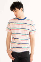 Chalk Pink Striped T-Shirt