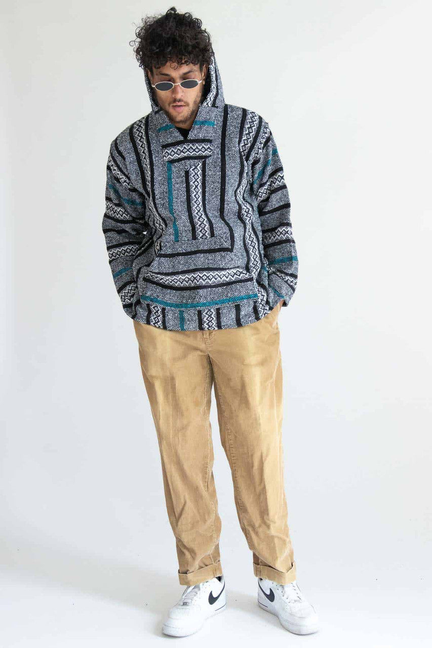 Charcoal Greca Baja Hoodie