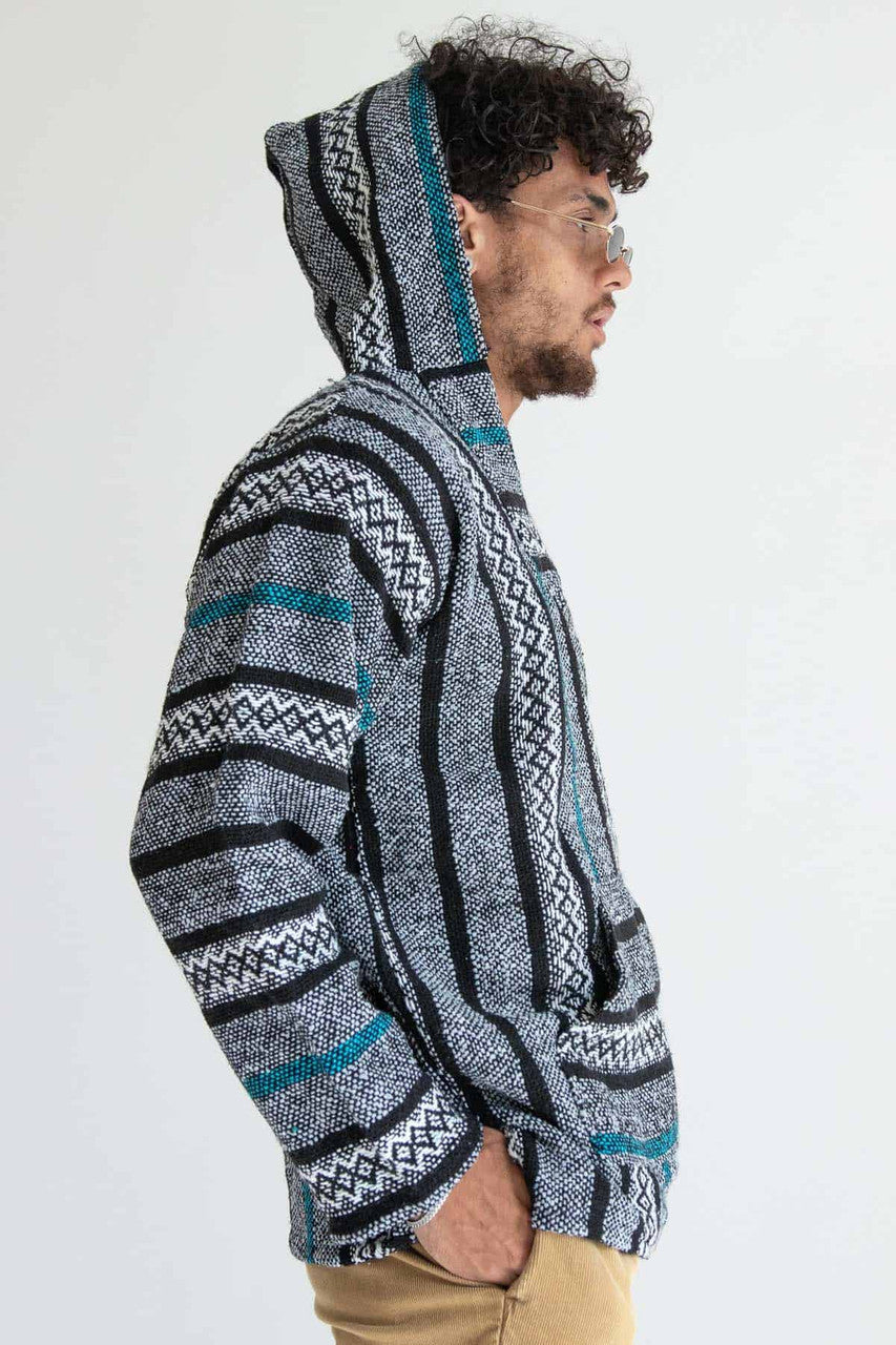 Charcoal Greca Baja Hoodie